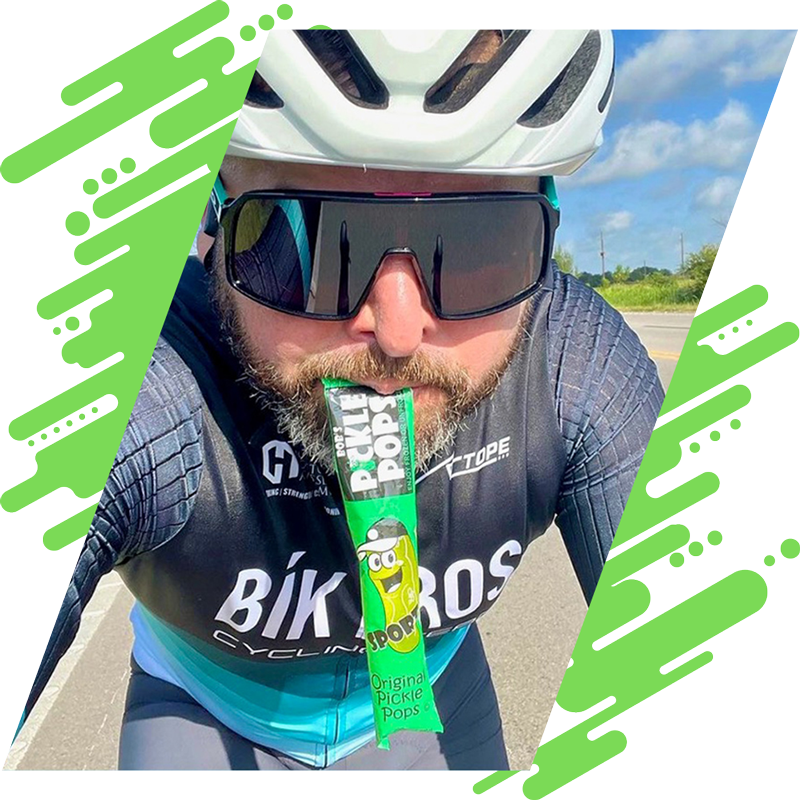 Bob's Pickle Pops for cyclists